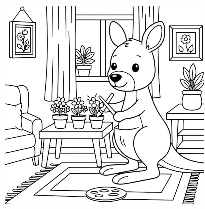 A printable coloring book featuring cute animal illustrations designed to promote relaxation, stress relief, and creative enjoyment.