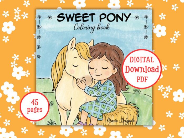 Coloring Book: Sweet Pony