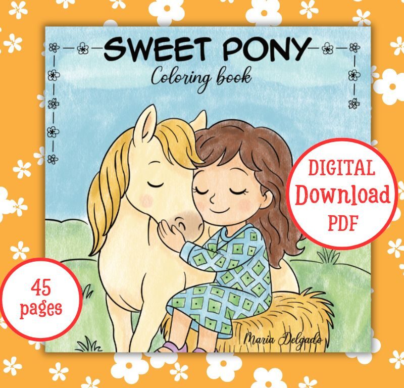 Coloring Book: Sweet Pony